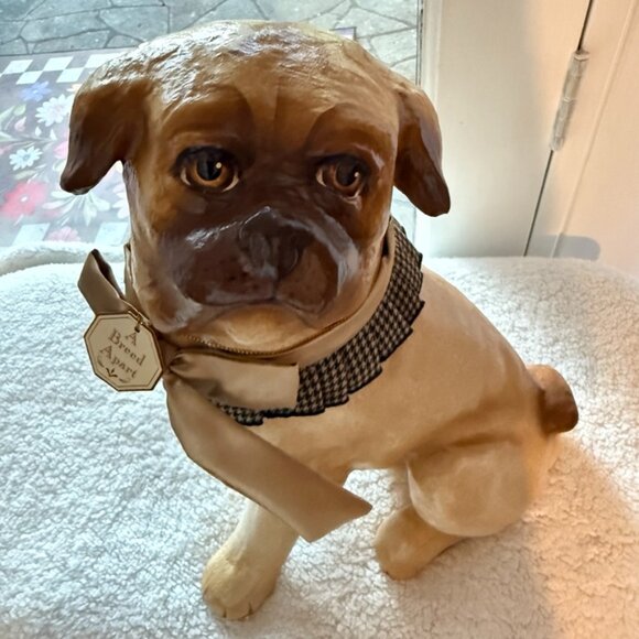 Antique Staffordshire Paper Mache Pug Dog A Breed Apart Victorian Royal Bulldog